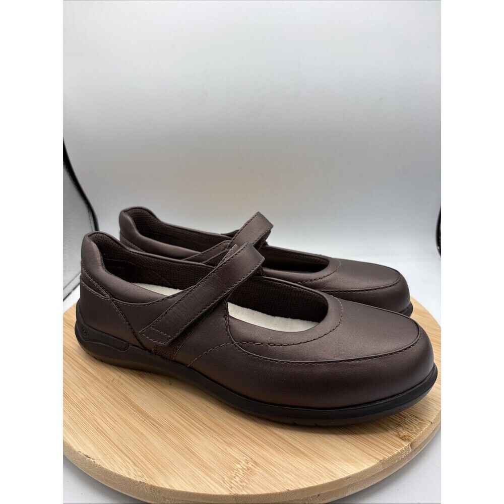 Aravon by New Balance Farah Mary Jane Red Brown Leather 8.5B Dark Academia